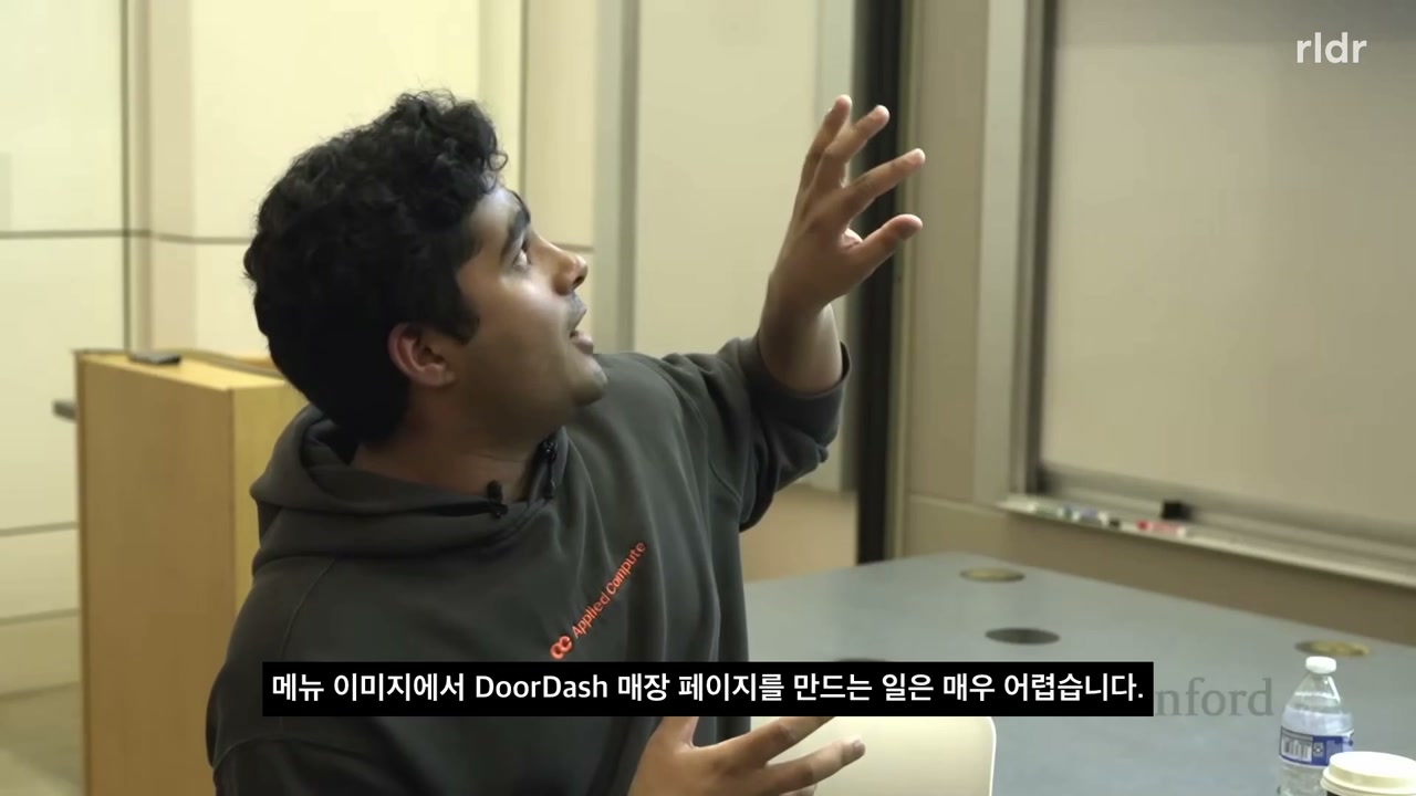 Yash Patil이 메뉴 이미지에서 DoorDash 매장 페이지를 만드는 과제를 설명하는 장면
